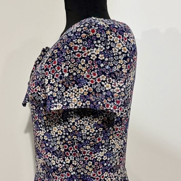 Esprit Floral Print Stretch Mini Dress, Lined size Medium - Picture 3 of 14